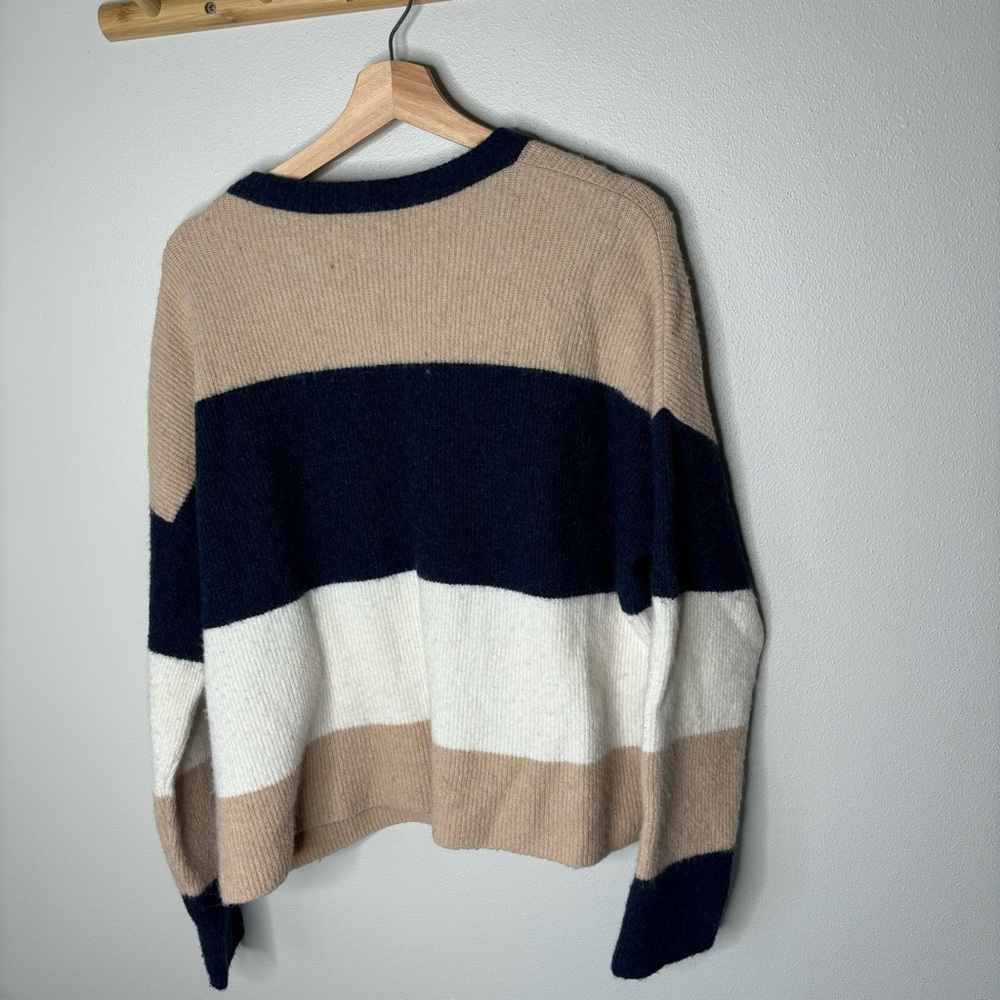 Madewell Sycamore Stripe Pullover Sweater medium - Picture 6 of 6